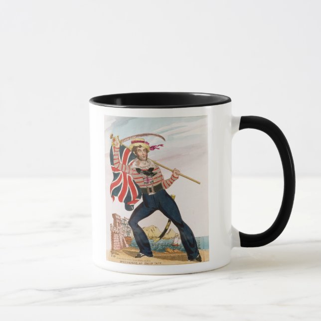 Caneca Sr. E.F. Saville como 'Union Jack (Direita)