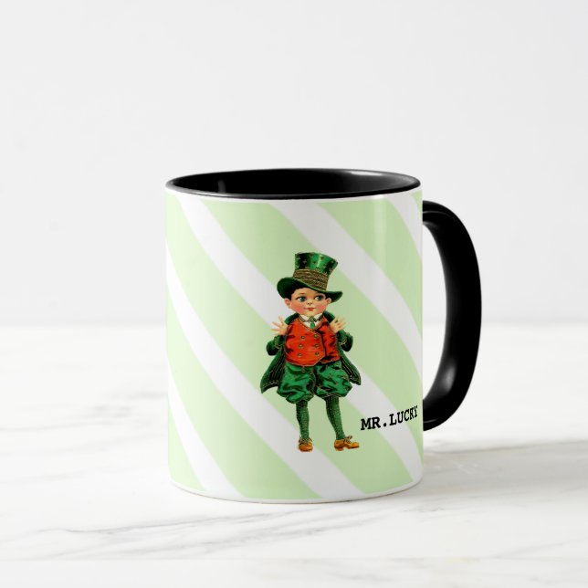 Caneca Sr. Lucky, Rua de Nome Personalizado. (Frente Esquerda)