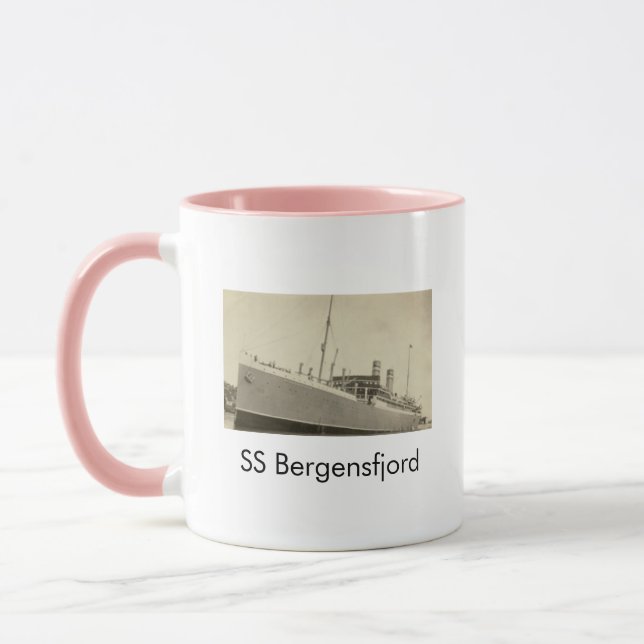Caneca SS Bergensfjord Navio norueguês Café Mug (Esquerda)