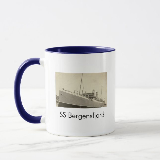 Caneca SS Bergensfjord Navio norueguês Café Mug (Esquerda)