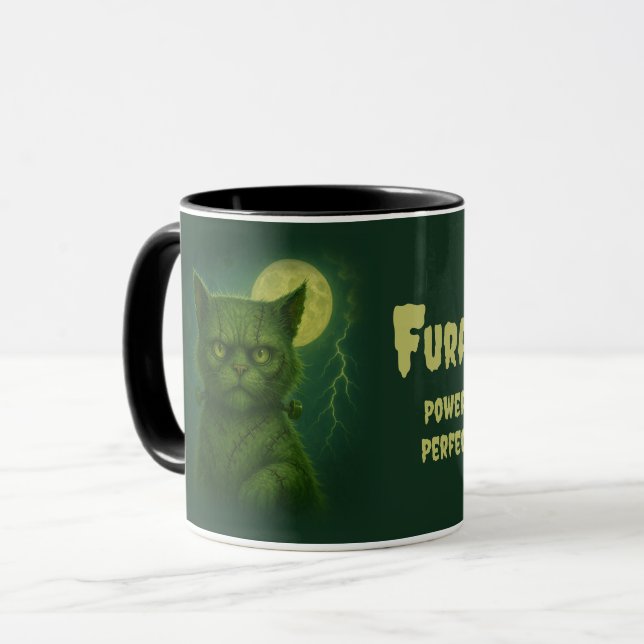 Caneca Ssatírico Furankenstein - Gato Stitch de Gótico as (Frente Esquerda)