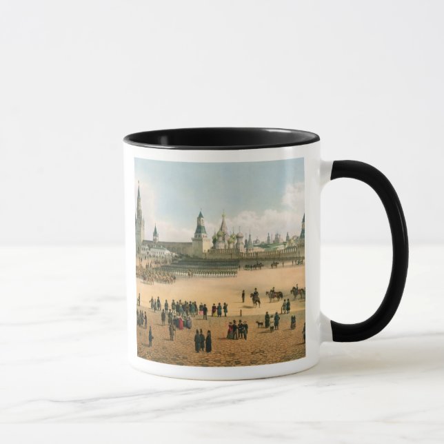 Caneca St. A catedral da manjericão vista do Kremlin, de (Direita)