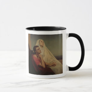 Caneca St Augustine e seu St. Monica da mãe, 1855