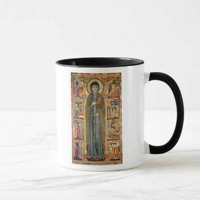 Caneca St. Clare com cenas de sua vida (Direita)