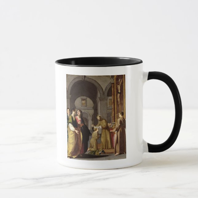 Caneca St. Clare que recebe o véu de St Francis (Direita)