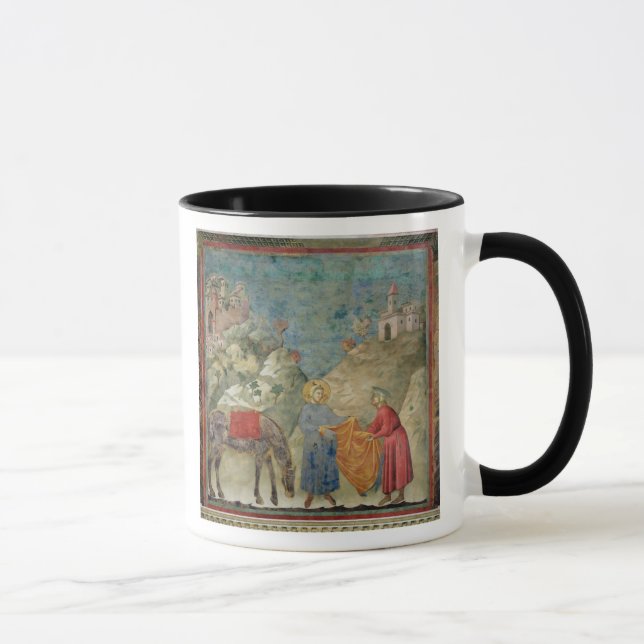Caneca St Francis dá seu casaco a um desconhecido (Direita)