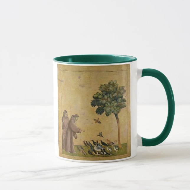 Caneca St Francis de Assisi que preaching aos pássaros (Direita)