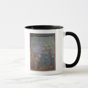 Caneca St Francis que Preaching aos pássaros, 1297-99