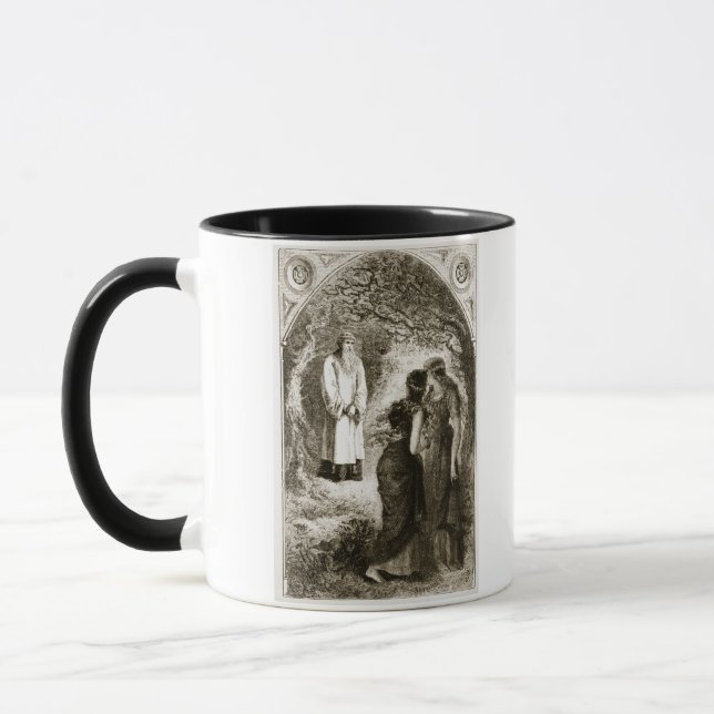 Caneca St Patrick encontrou-se por virgens na madeira de (Esquerda)
