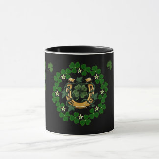 Caneca St. Patrick’s Day Lucky Charm Horseshoe Mug 