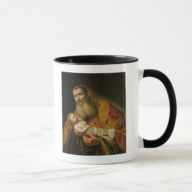 Caneca St. Simeon que apresenta o cristo infantil (Direita)