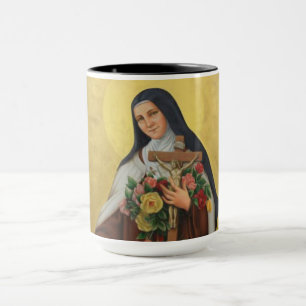 Caneca St. Therese do santo carmelita de Jesus da crianç