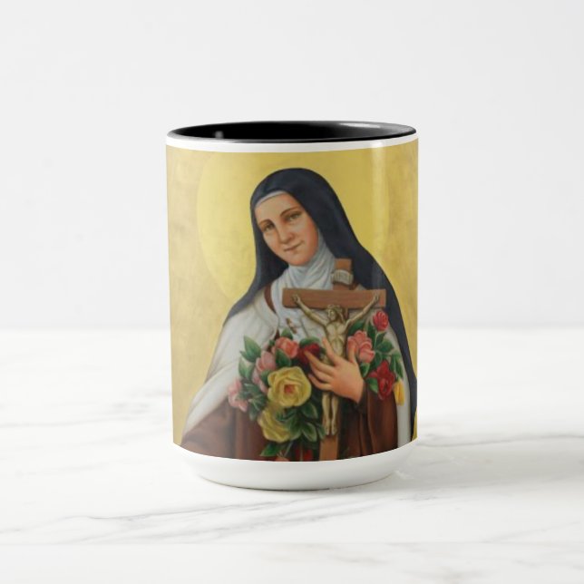 Caneca St. Therese do santo carmelita de Jesus da criança (Centro)