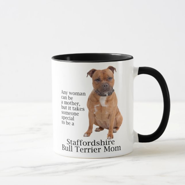 Caneca Staffie Mãe Mug (Direita)