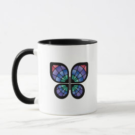 Caneca Stained Glass Butterfly
