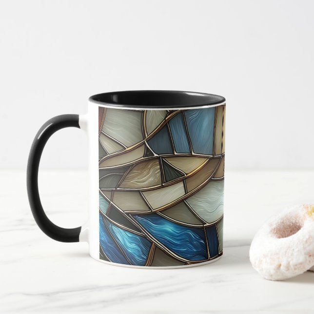 Caneca Stained Glass Waves (Com Donut)