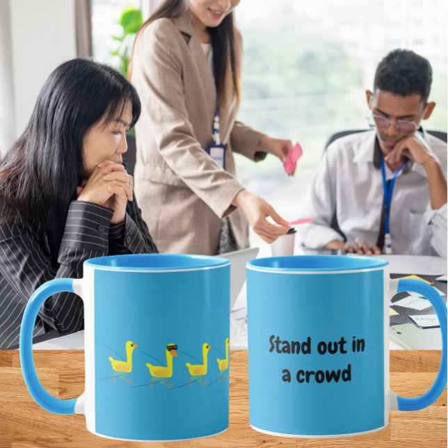 Caneca Stand out Cute Motivational Ducks (Criador carregado)