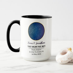 Caneca Star Map Mug Personalizado: A Noite Que Nos Encont