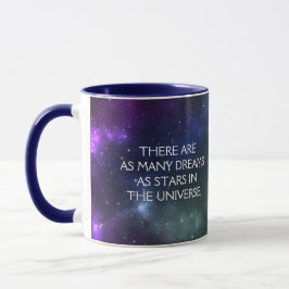 Caneca Starfield com poeira cósmica multicolorido