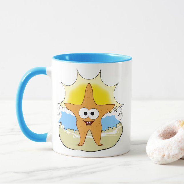 Caneca Starfish Mugs (Com Donut)
