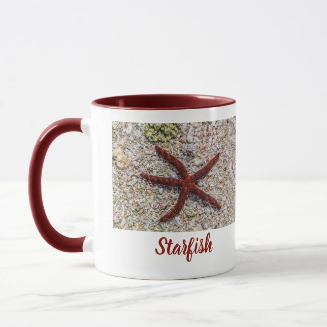 Caneca Starfish Ocean Vintage Beach Retro Souvenir (Esquerda)