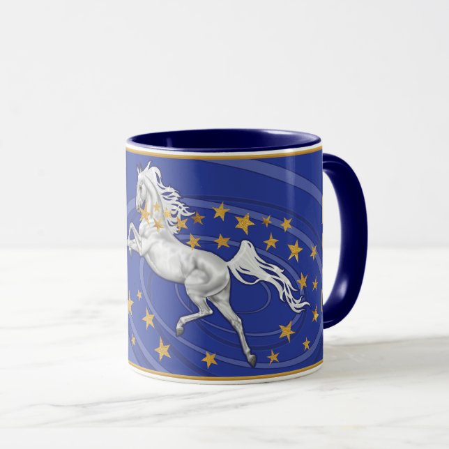 Caneca Starry Holiday Horse Mug (Frente Esquerda)