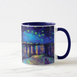 Caneca Starry Night Over the Rhone Van Gogh Fine Art