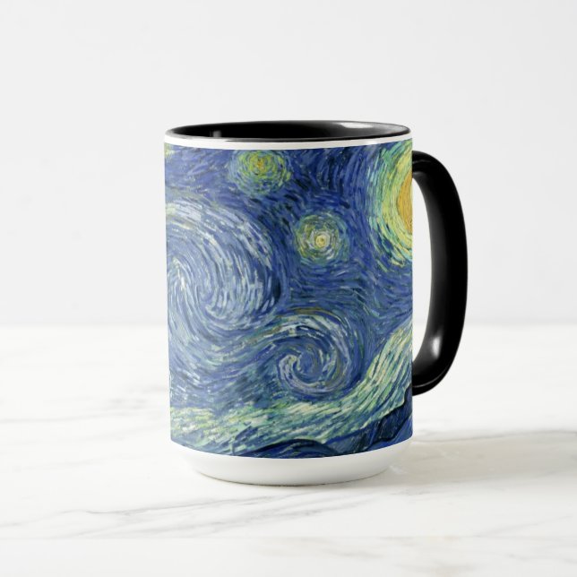 Caneca Starry Night-Vincent van Gogh (Frente Esquerda)