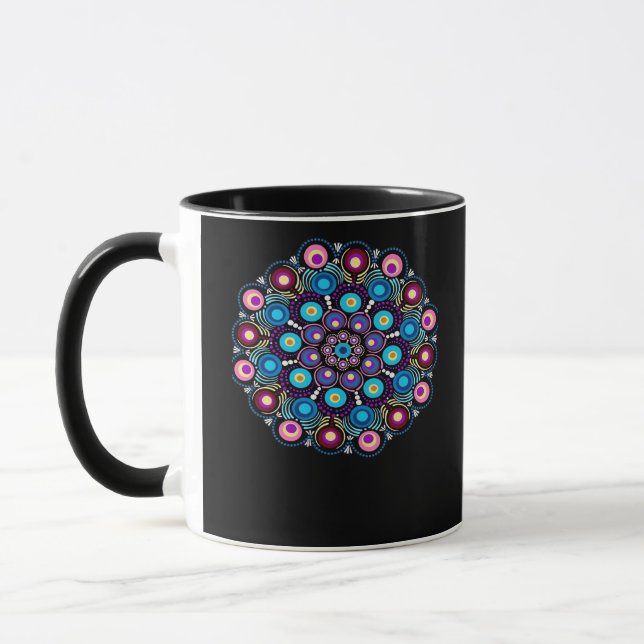 Caneca Starry Night Whimsigoth Dot Mandala (Esquerda)