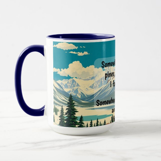 Caneca Start your morning in a state of mountain grace. T (Esquerda)