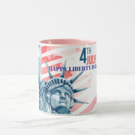 Caneca Statue Liberty, 4 de julho Personalizado