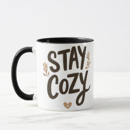 Caneca Stay Cozy Mug | Hygge Lifestyle Comfort Gift