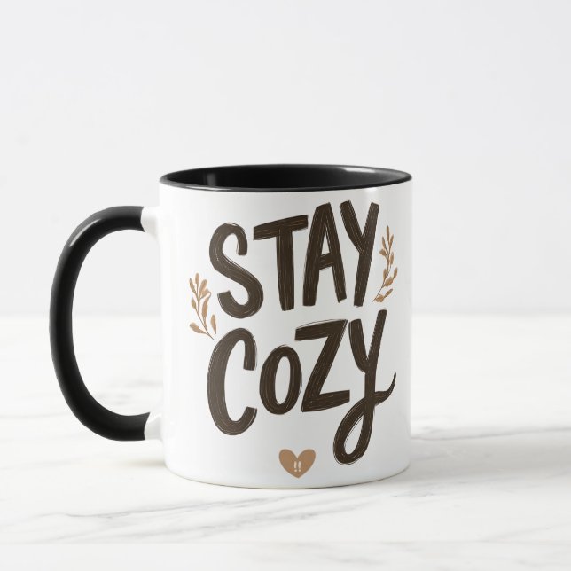 Caneca Stay Cozy | Presente de Conforto Estilo de  (Esquerda)