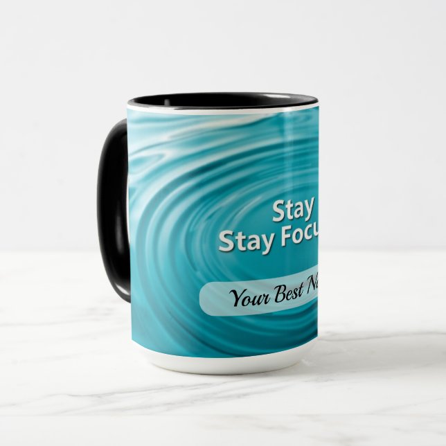 Caneca Stay Focused Circle (Frente Esquerda)