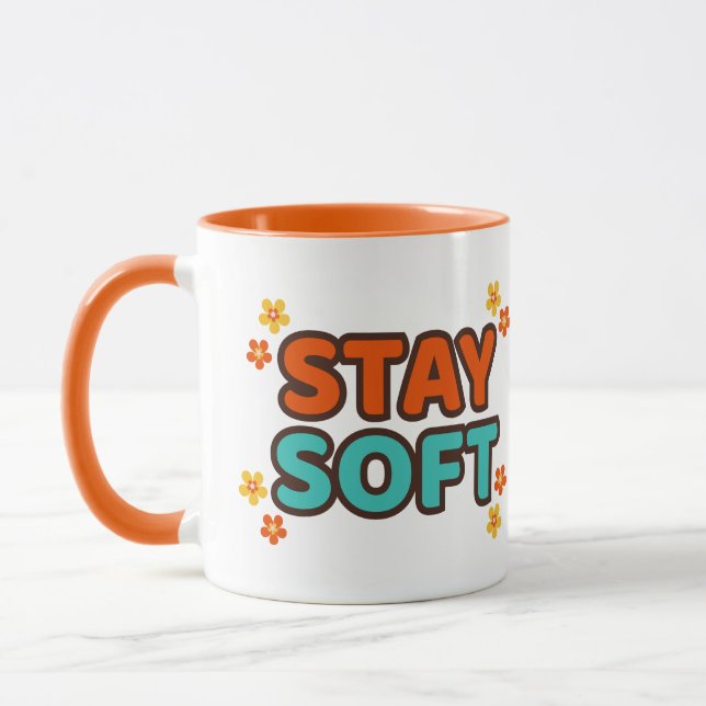 Caneca Stay Soft - Floral mug (Esquerda)