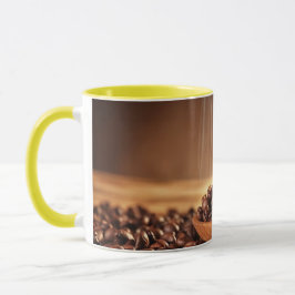 Caneca Steaming Coffee Beans Sticker for Mug Lovers