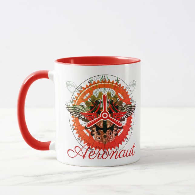 Caneca Steampunk Aeronaut, Himmelsmechanik (Esquerda)