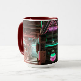 Caneca Steampunk City Themed Mug