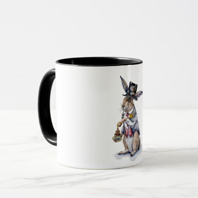 Caneca Steampunk March Hare (Frente Esquerda)
