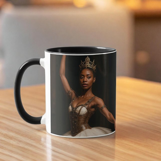 Caneca Steampunk Royal Ballerina Elegant Fantasy (Criador carregado)