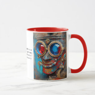 Caneca Steampunk The Tin Man Retrait com Citação