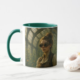 Caneca Steampunk Victorian Gardener Art