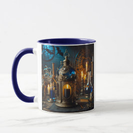 Caneca Steampunk Victorian Gothsts Lanterna