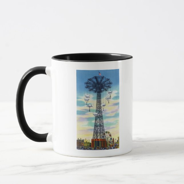 Caneca Steeplechase Park Parachute Jump Daytime Cena (Esquerda)