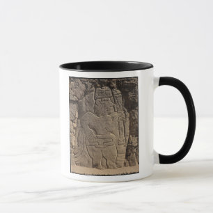 Caneca Stela que descreve um guerreiro que guardara um