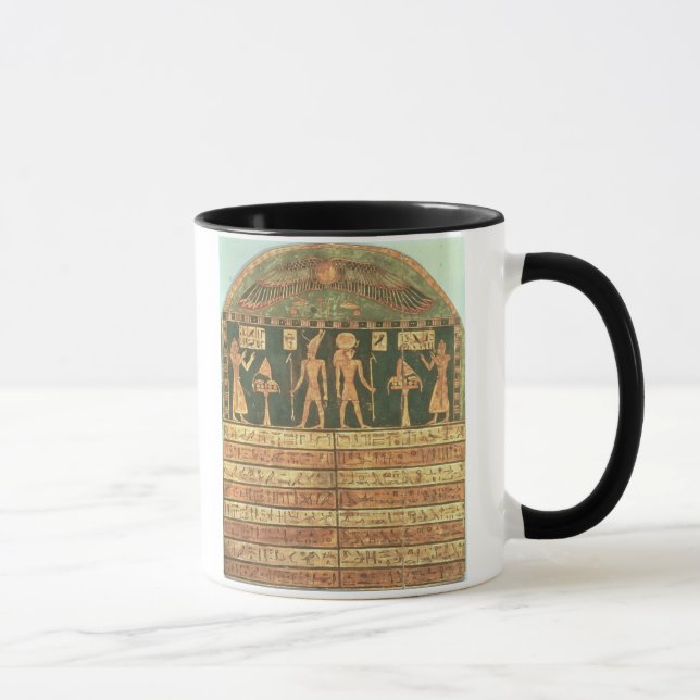 Caneca Stele de Horsiese, período atrasado (madeira (Direita)