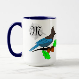 Caneca Steller Blue Jay Monograma