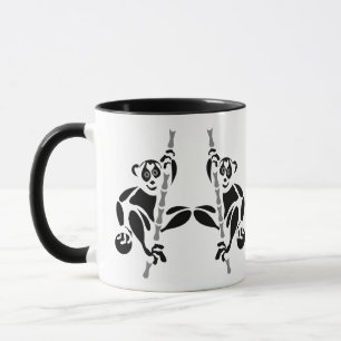 Caneca Stencil Lento Loris Subindo