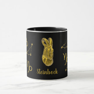 Caneca Sternzeichen Steinbock, gold -