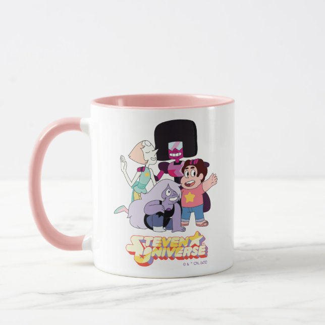 Caneca Steven Universe | Grupo Crystal Gem Huddle (Esquerda)